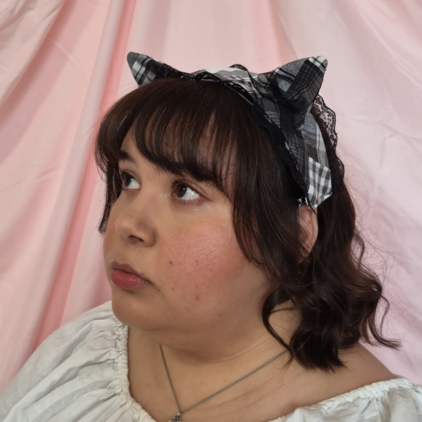 Patchwork Kitten Headdress