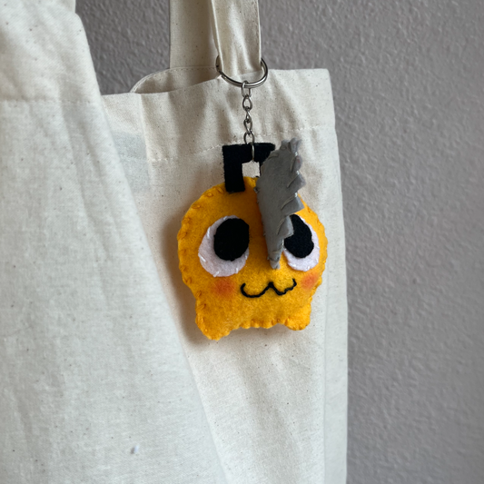 Chainsaw Pup Plush Keychain