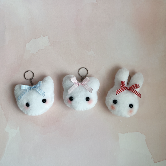 Marshmallow Plush Keychain