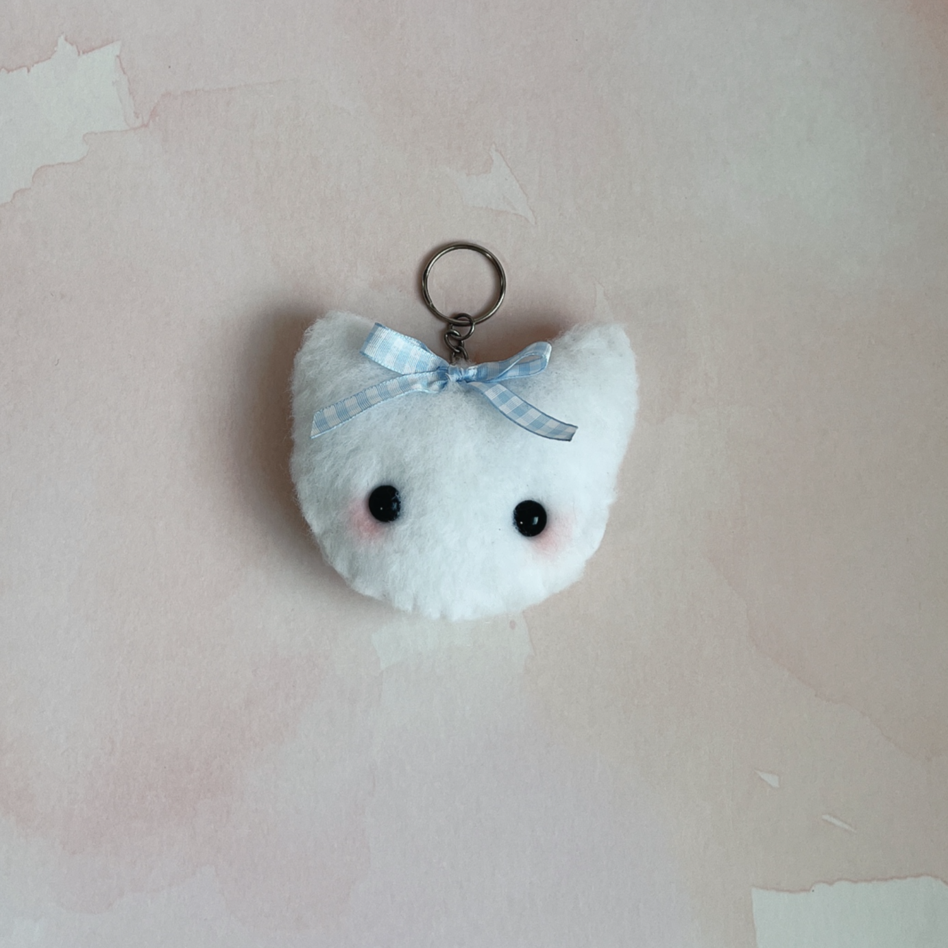 Marshmallow Plush Keychain