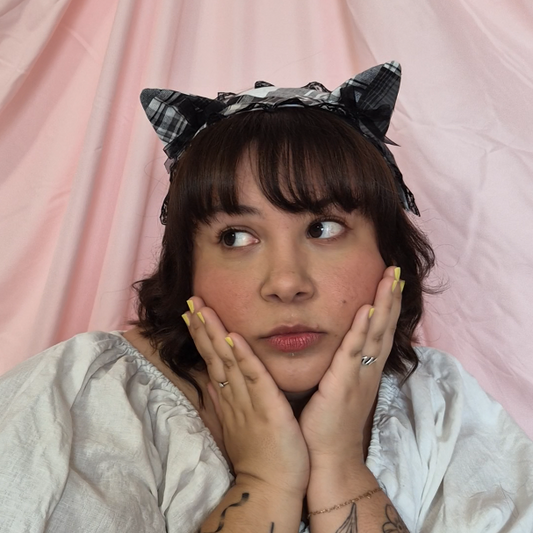 Patchwork Kitten Headdress