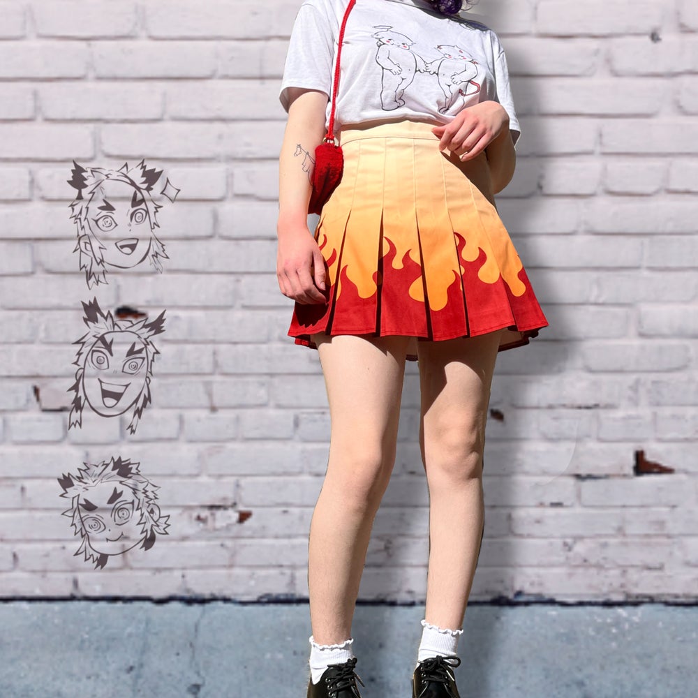 Rengoku Pleated Skirt